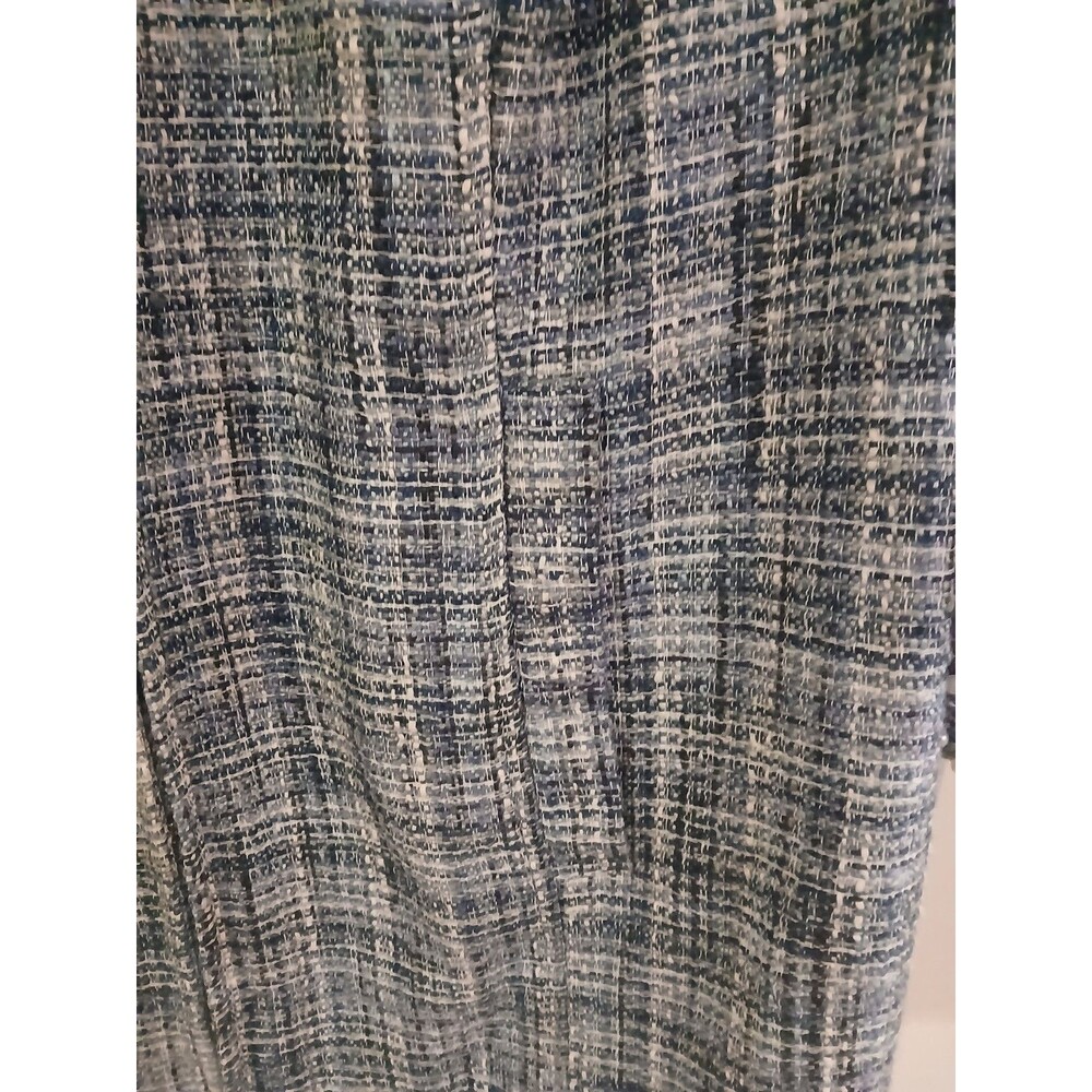 Jessica London Tweed Jacket 3/4 Sleeves Pearls Size 16 Classic Preppy Academia - Picture 4 of 6